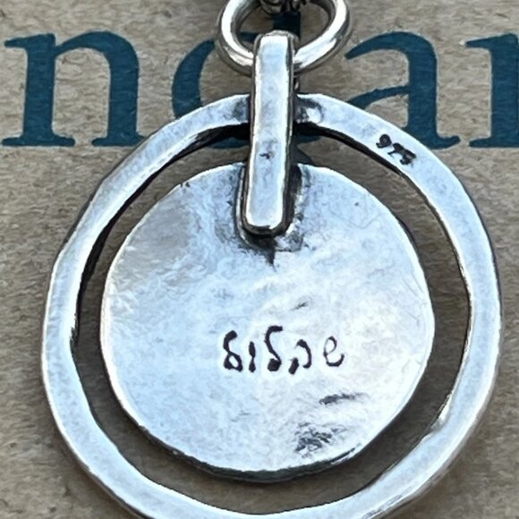 Sundance NEW $188 Sterling Silver Israel Pendant 16-1/2" Chain Pendant Necklace - Picture 7 of 12